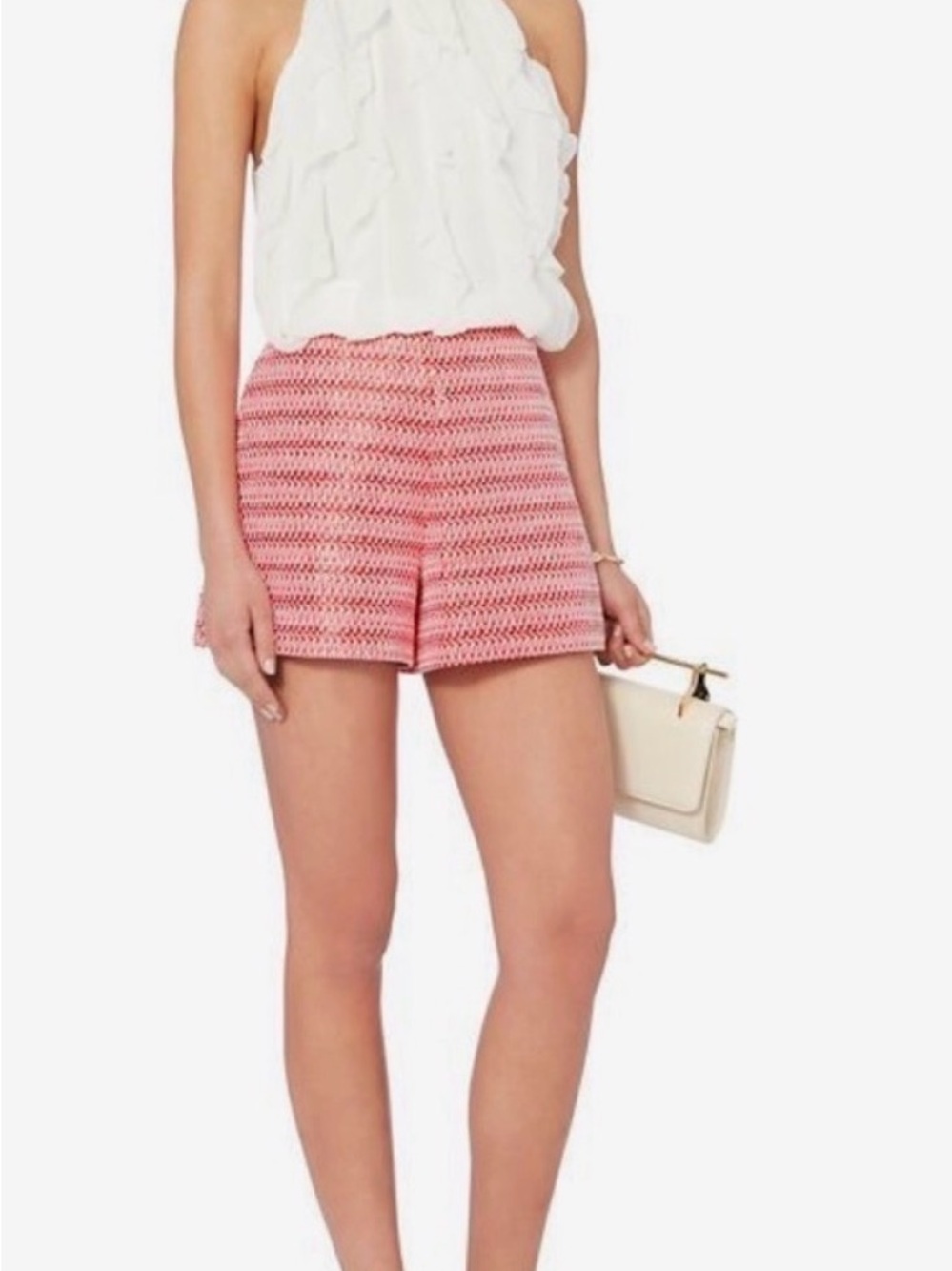 Alexis Nelly Red and White Shorts